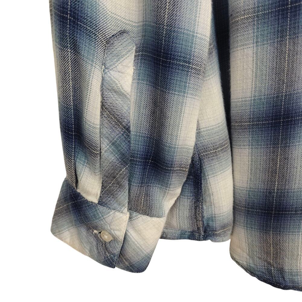 Rails Flannel Shadow Plaid Button Front Shirt Siz… - image 7